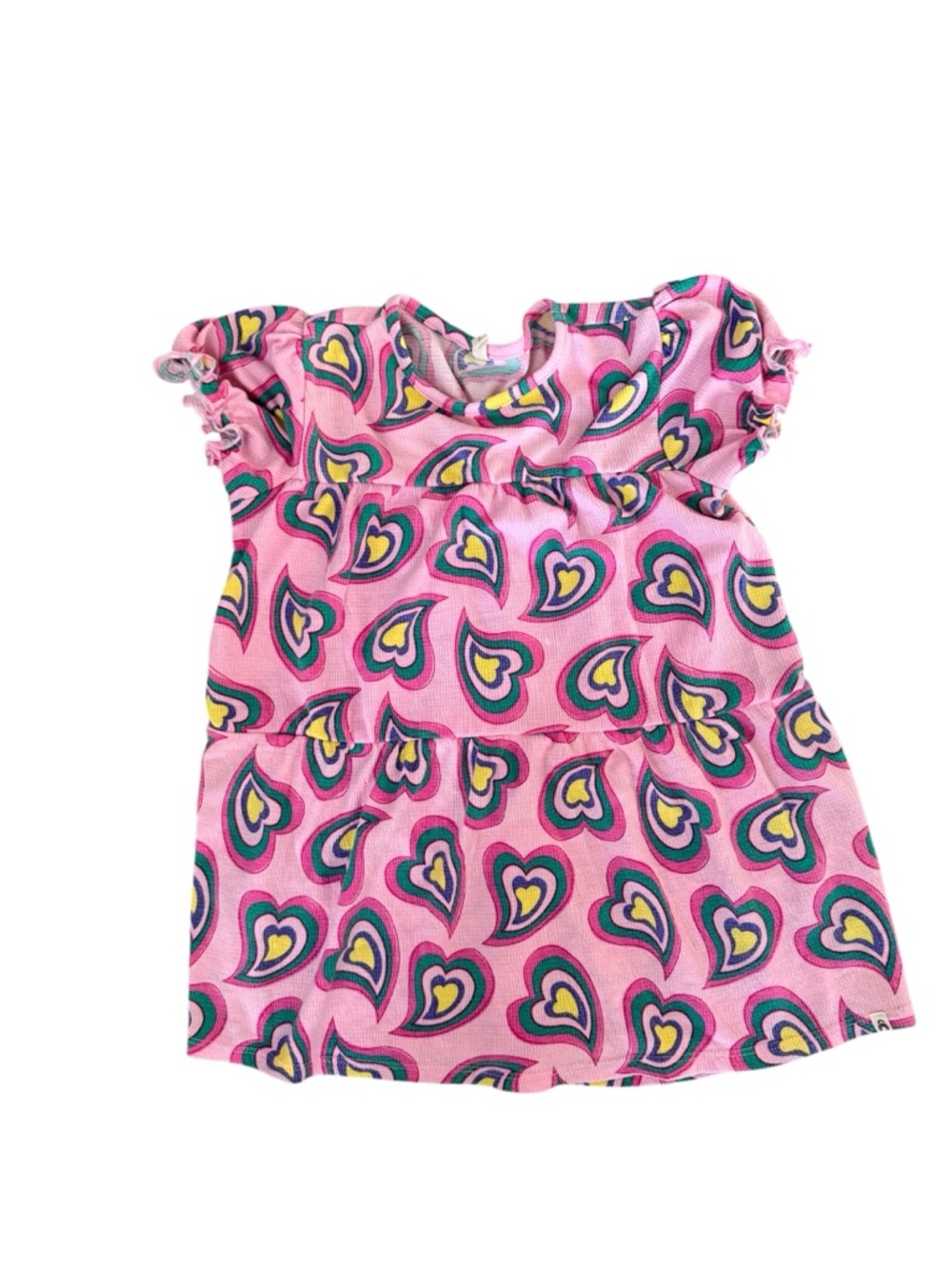 The New Chapter Pink Heart Print Toddler Dress Netherlands Brand